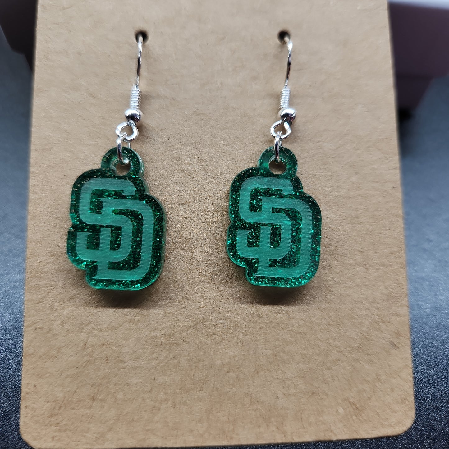 Small Acyrlic SD earrings
