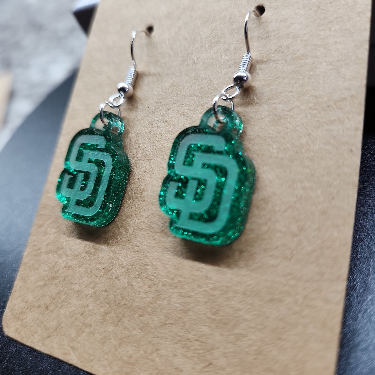 Small Acyrlic SD earrings