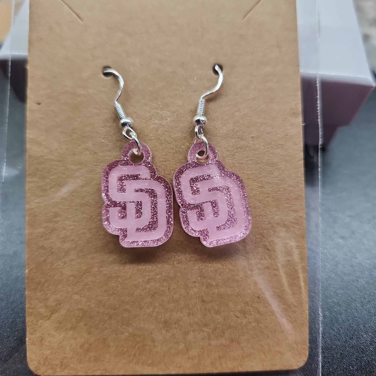 Small Acyrlic SD earrings