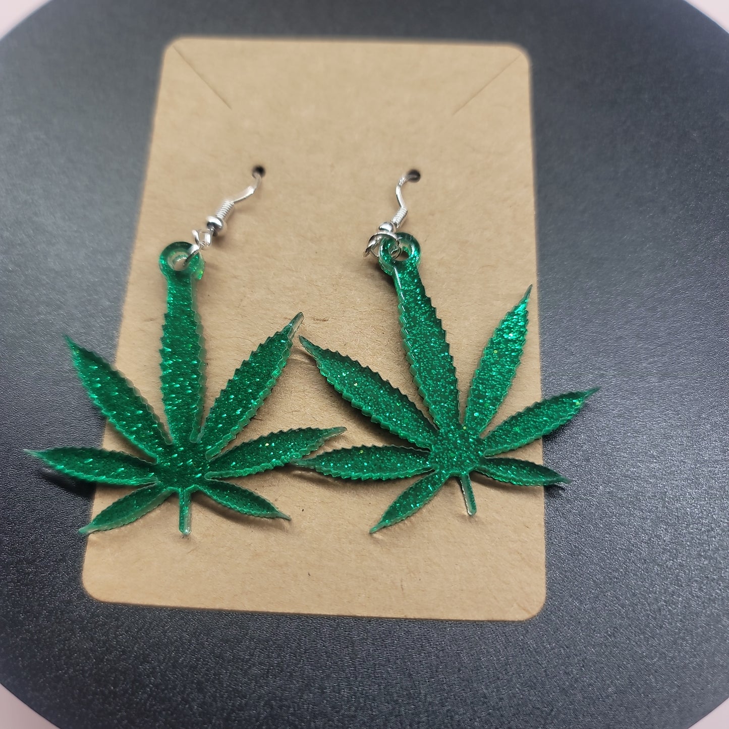 Acrylic Leaf Earrings