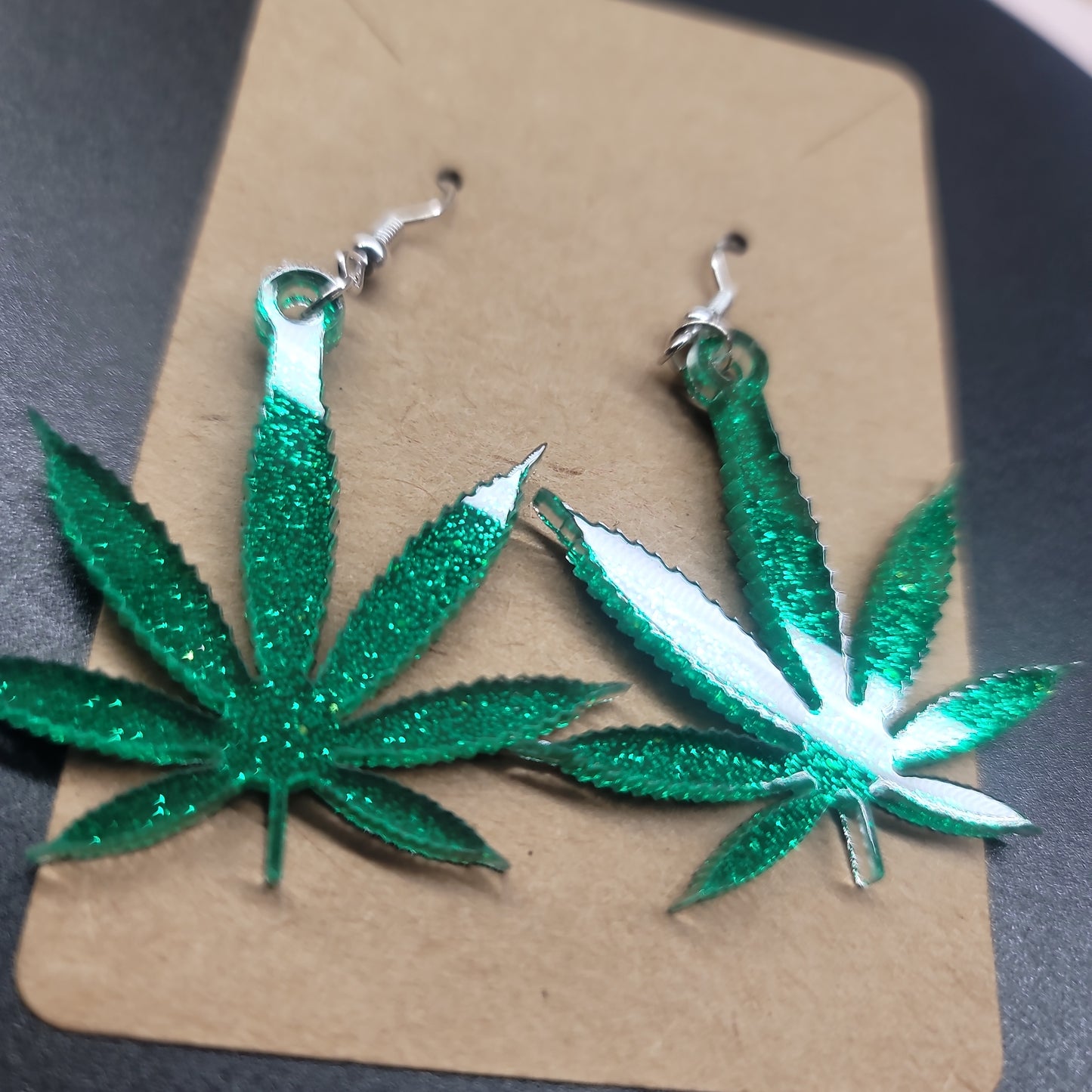 Acrylic Leaf Earrings