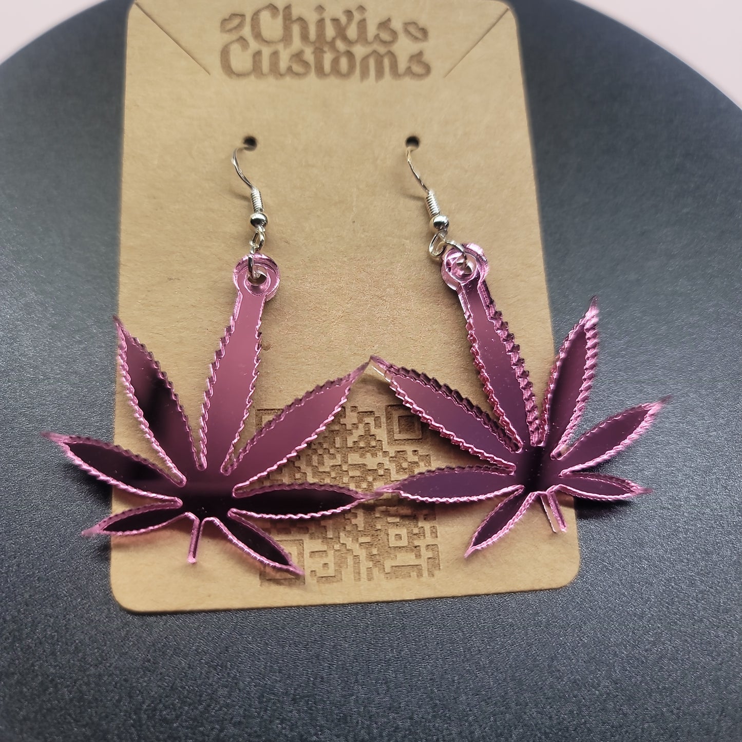 Acrylic Leaf Earrings