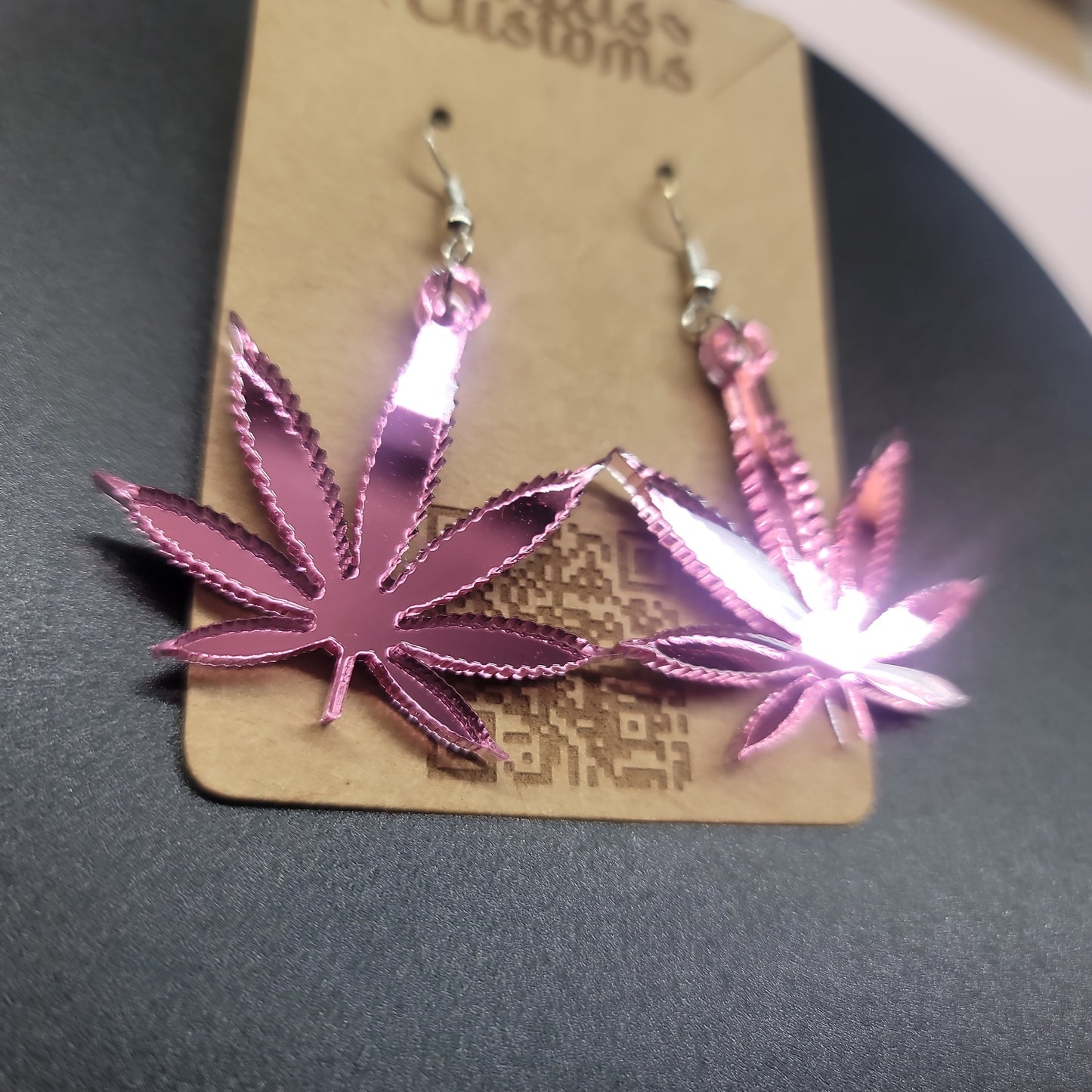 Acrylic Leaf Earrings