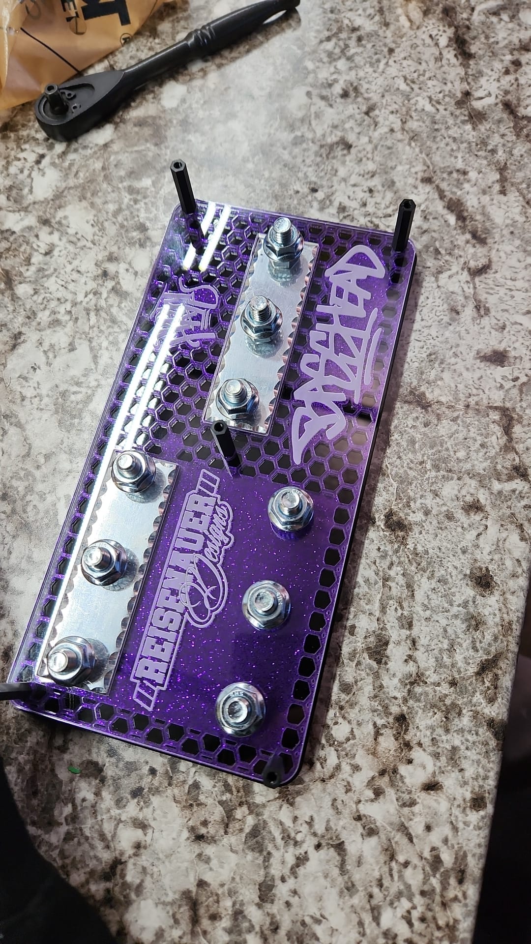 3 spot fuseblock and 3 ground distribution block