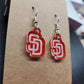 Small Acyrlic SD earrings
