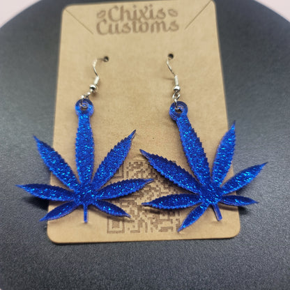 Acrylic Leaf Earrings