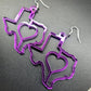 Texas With Heart Earrings